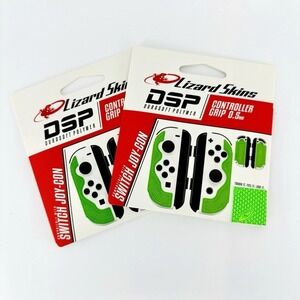 2‎ Pack Lizard Skins DSP Controller Grip 0.5mm Emerald Green for Switch Joy-Con